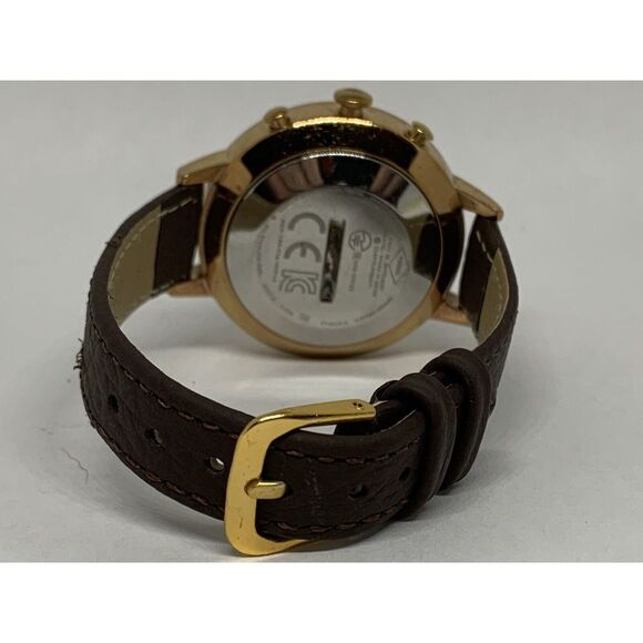 Fossil FTW5013 Women's Brown Leather Analog White Dial Hybrid Smartwatch JD444 - Picture 9 of 11
